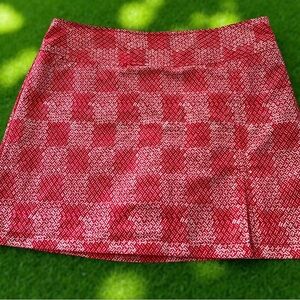 Izod Women’s Red and White Golf Skort / Shorts / Skirt Size 12